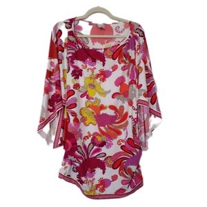 Trina Turk tunic with flowy sleeves